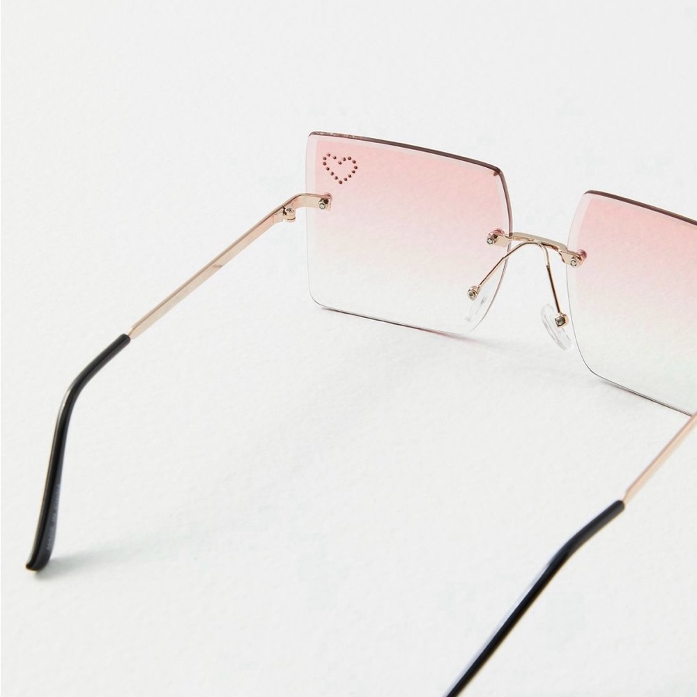 FP Lizzie Rimless Embellished Sunglasses